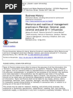 Rhetorics and Realities of Management