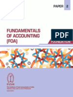 Paper 2 - Fundamentals of Accounting