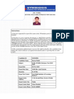 Instructions:: 2015 PGDBA Hall Ticket For Scdl-Pgdba Entrance Test 2015-2016