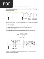 Shear and Development Length