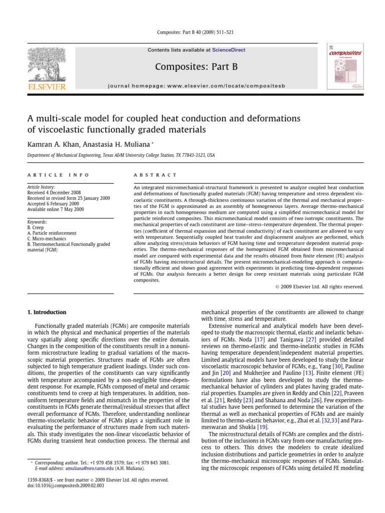 A Multi-Scale Model For Coupled Heat Conduction and Deformations of ...