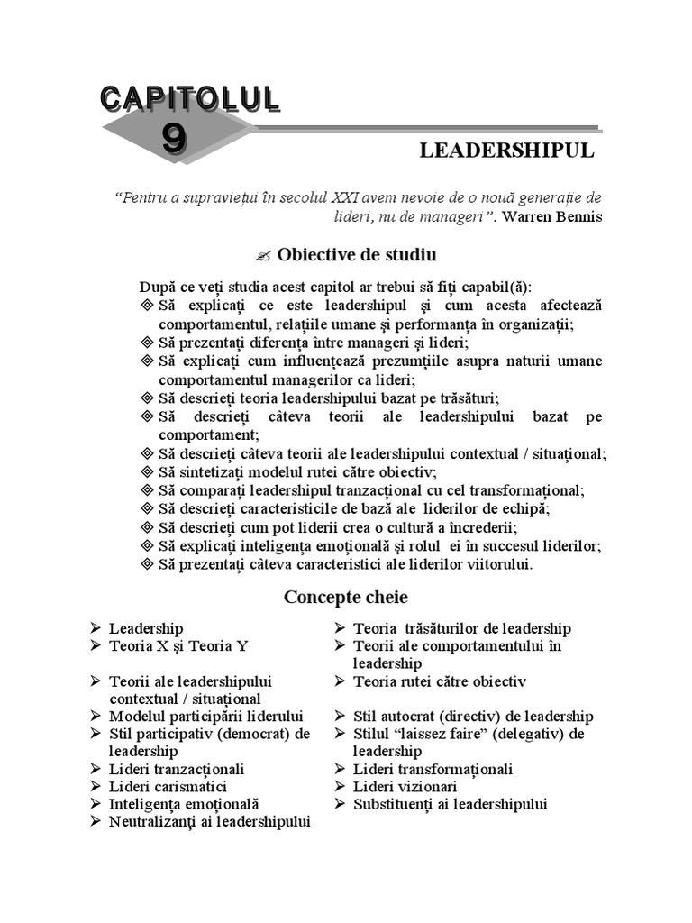 9 Leadershipul PDF | PDF