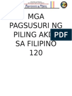 Mga Pagsusuri NG Piling Akda Sa Filipino 120