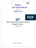 User Manual Budget Process Document V01