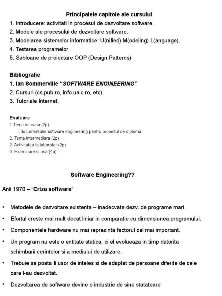 Modele Proiectare Ingineria Programarii | PDF