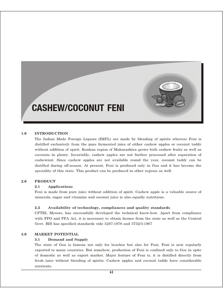 Cashew and Coconut Feni Production Guide | PDF | Margin (Finance) | Expense