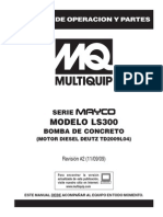 Multiquip Pdfs Pumps Concrete Masonry Hydraulic Swing Tube Mayco LS300 Spanish Rev 2 Manual DataId 18866 Version 1