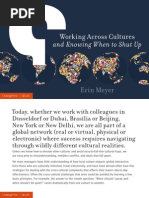 Working Across Cultures and Knowing When to Shut Up