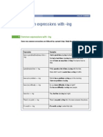 Common Expressions With - Ing