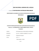Informe Final Aguaje Campo Abierto, Ingeniera Forestal