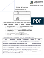 Sublist 6 Exercises: Enhanced Exceeded Diverse Initiative Minimum Precede Allocating