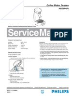 Service Manual: Coffee Maker Senseo HD7800/6