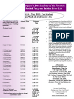 Tuition Rates 2010-20111