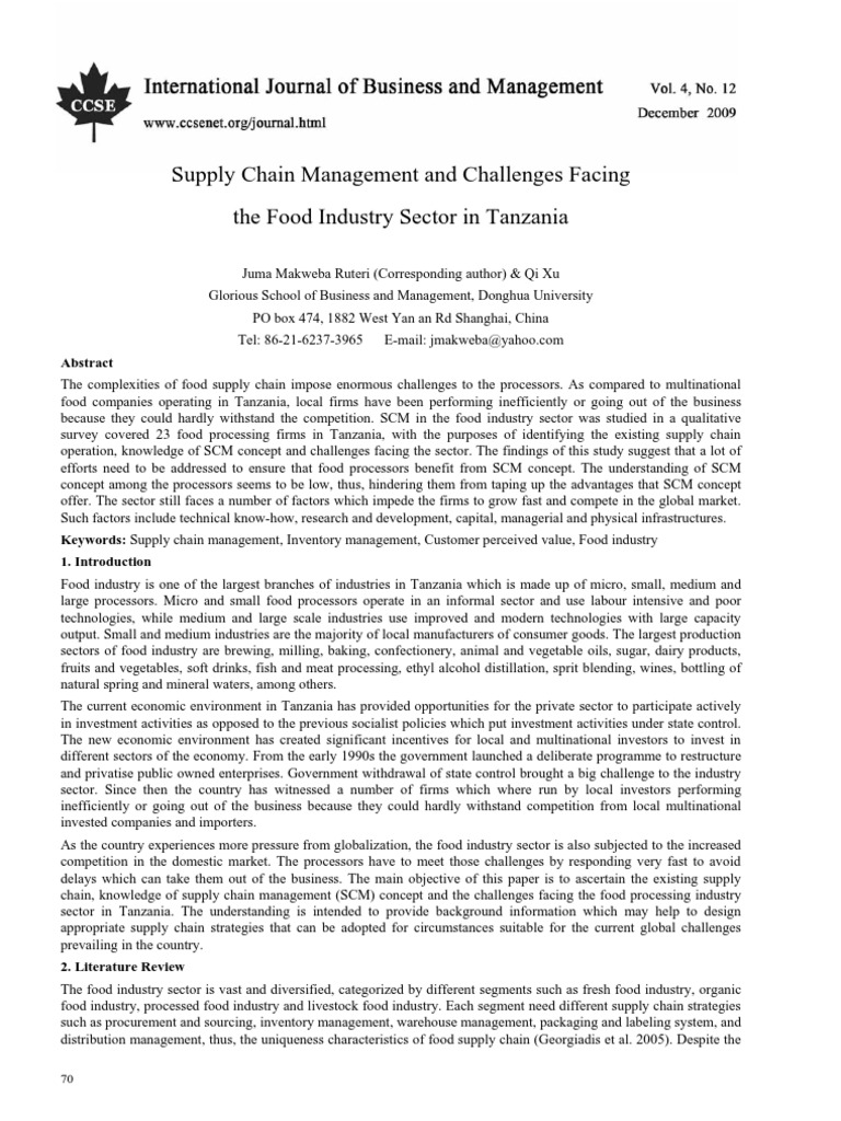 Supply Chain Management and Challenges Facing | PDF
