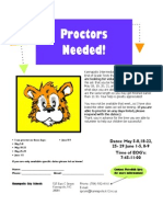 Proctors Needed!: Dates: May 5-8,18-22, 25-29 June 1-5, 8-9 Time of EOG's: 7:45-11:00