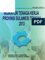 Indikator Tenaga Kerja Sulawesi Tengah 2013