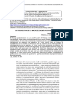 La Perspectiva de La Macroeconomía Postwalrasiana