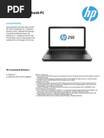 HP 250 G3 Notebook PC: Datasheet