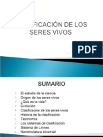 1.5. Clasificacion de Los Seres Vivos