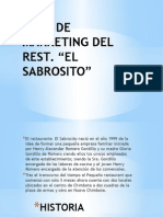 Plan de Marketing Del Rest