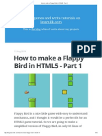 How To Make A Flappy Bird in HTML5 - Part 1