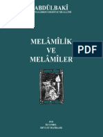 Abdülbaki Gölpınarlı-Melamilik Ve Melamiler