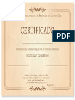 Certificado de Seminarios