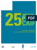 25 Años Del Plan CAIF