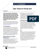 Interpreting Water Tests For Ponds and Lakes