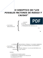 Cuadro Sinoptico de Factores de Riesgo