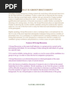 Download What is Group Discussion by Pooja_Bansal_7337 SN29230021 doc pdf