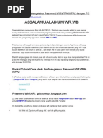Download Cara Hack Dan Mengetahui Password Wifi WPA by Kang Sakir SN292302693 doc pdf