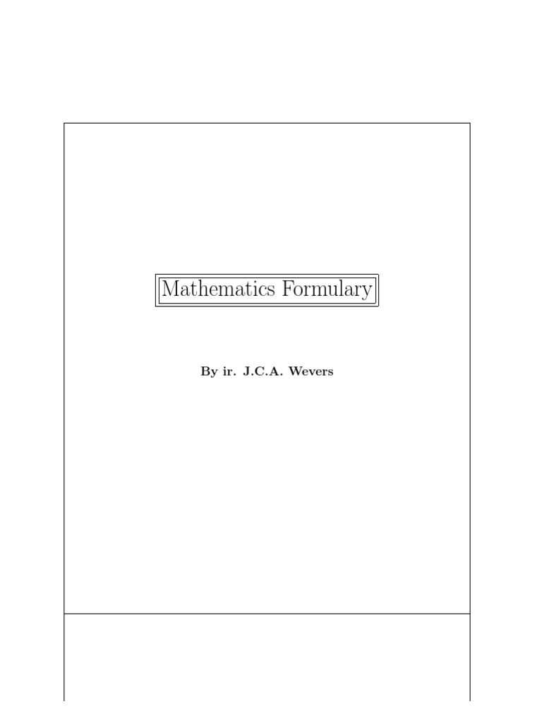FORMULARY MATHS intelligence overview