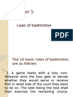 Chapter 5 Laws of Badminton