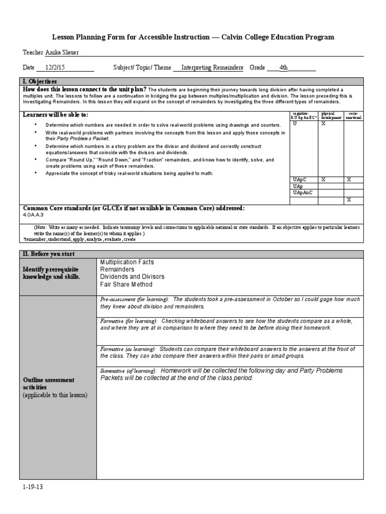 lesson 3- interpreting remainders new | Division (Mathematics) | Homework