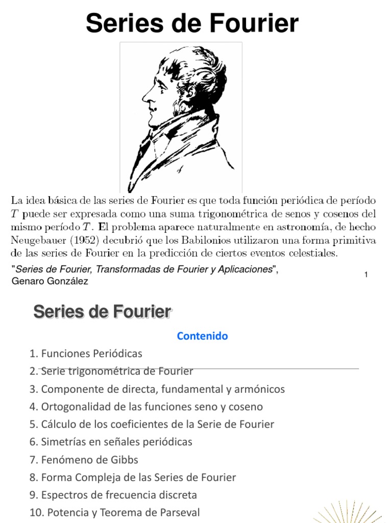 Series De Fourier Series De Fourier Densidad Espectral
