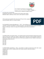 AVALIAÇÃO DE MATEMÁTICA 4 Bimestre PDF