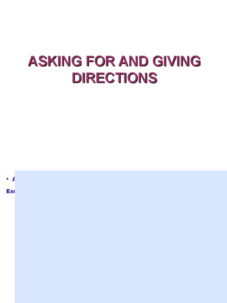 Navigating Directions Easily | PDF