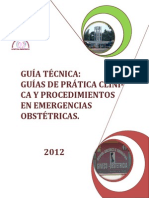 Guia Tecnica de La Practica Clinica en Emergencias Obstetricas 2012 Hospital Amazónico Go