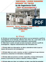 CURSO Taller de Investigación I-2015