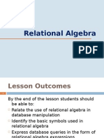 Lect#6 - Relational Algebra