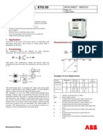 Transducer ETP 30 ETQ 30 Data Sheet
