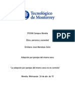 La Adopción Por Parejas Homosexuales