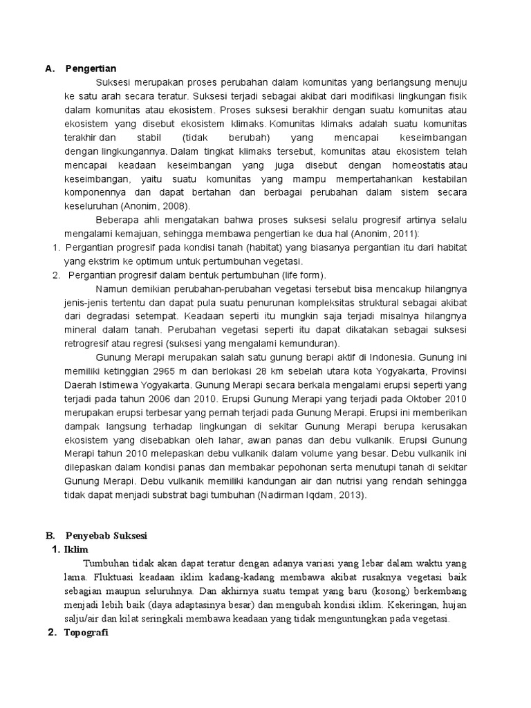 Suksesi Gunung Merapi