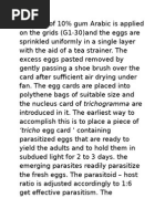 Tricho Egg Card Containing