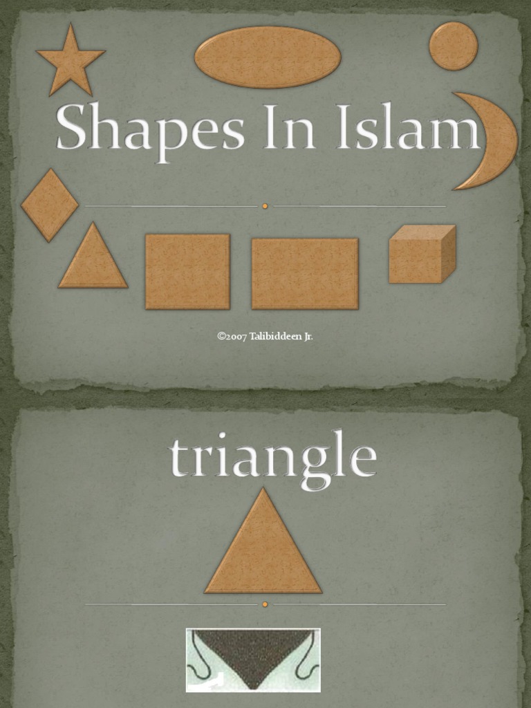 Islamic Shapes and Their Significance | PDF