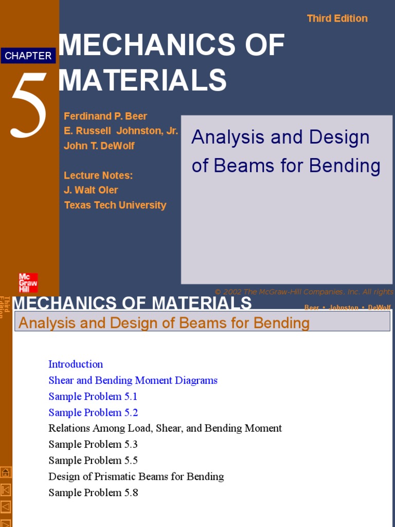 5 - Beams-Mechanics of Materials | PDF