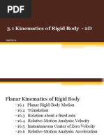 16 Planar Kinematics of Rigid Body