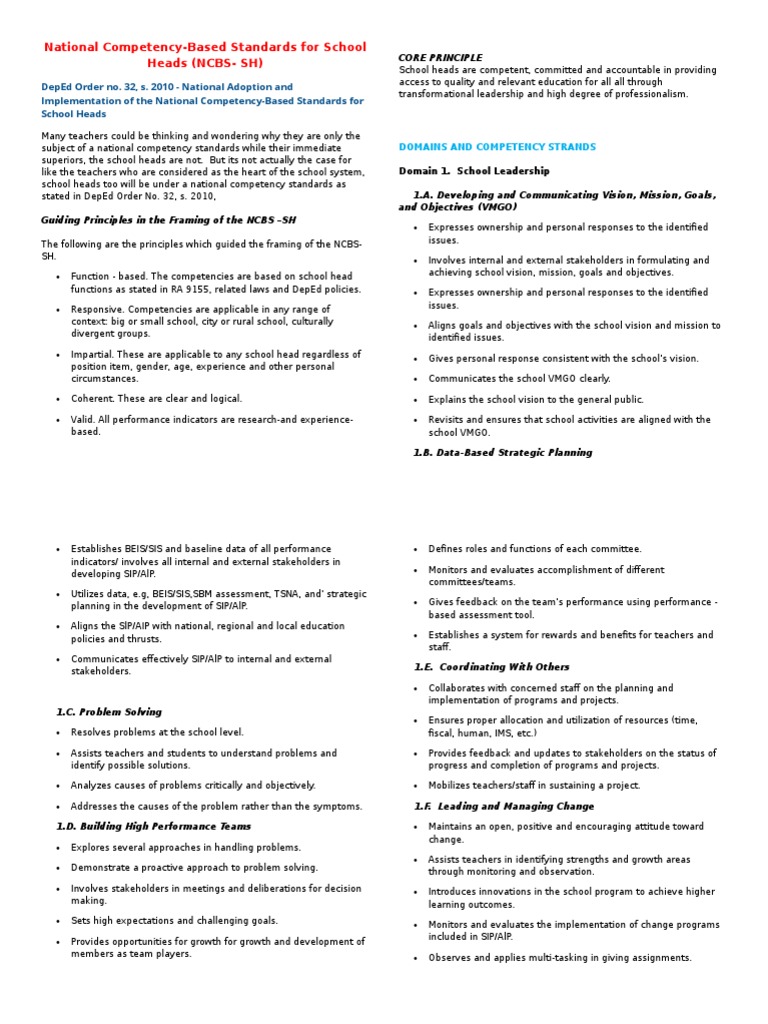 Deped order no 32 s 2010 teachers curriculum