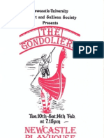 The Gondoliers (1987) - Programme